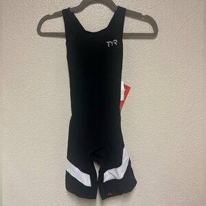 NWT TYR Carbon Aero Back Short John TriSuit - Size M